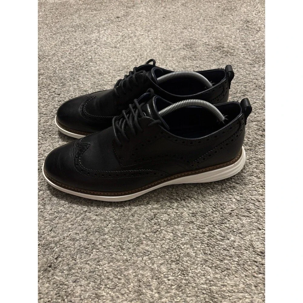 Cole Haan Men's Grand Evolution ShortWing Oxford Black Style C26307 Shoes 10.5